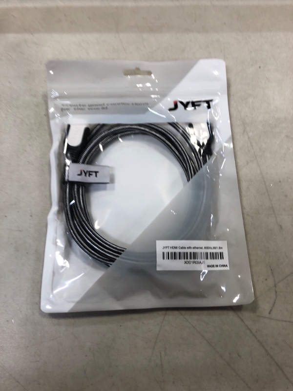 Photo 1 of JYFT Case of 30 Packs, 1pcs/Pack, Bulk Order, HDMI Cable 6ft - HDMI 2.0 (4K @ 60fps), High Speed with Ethernet 18Gbps, Video 4K 2016P HD, 1080P 3D, Blue-ray, Support Apple TV, Xbox, PS4, HDTV 6FT-30PCS