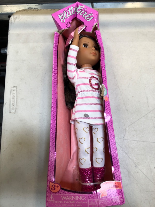 Photo 2 of Glitter Girls Dolls Sarinia Fashion Doll, 14-Inch Doll, Ages 3 and Up 
NEW BUT DAMAGED BOX 