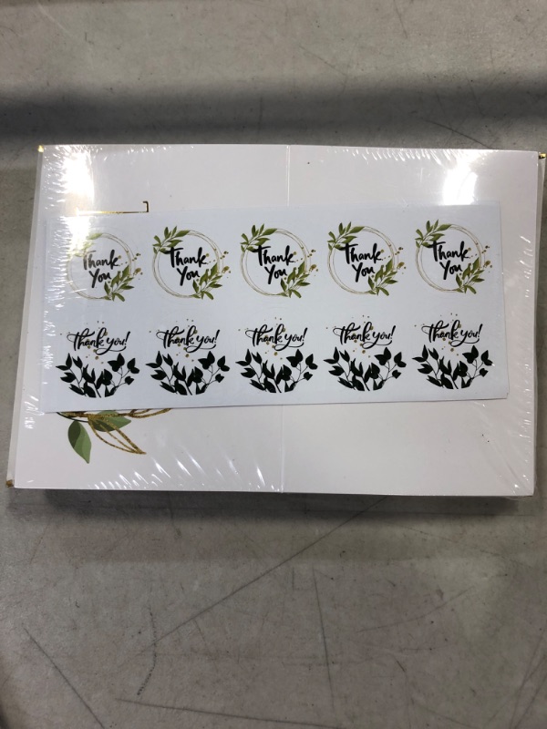Photo 1 of Uptotop Gold Foil Thank You Cards with Envelopes & Stickers, 48 Pack 4 x 6" Thank You Cards with 8 Different Designs Holiday Greeting Card Set for Easter, Valentine's Day, Mother's Day and Father's Day, White
