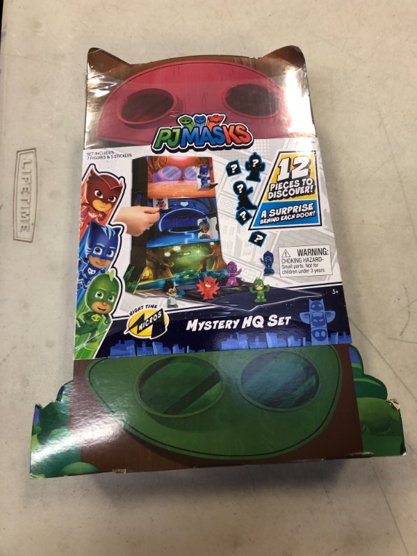 Photo 2 of Just Play PJ Masks Night Time Micros Mystery HQ Box Set, Collectible Hidden Mini Figures, Styles May Vary factory sealed