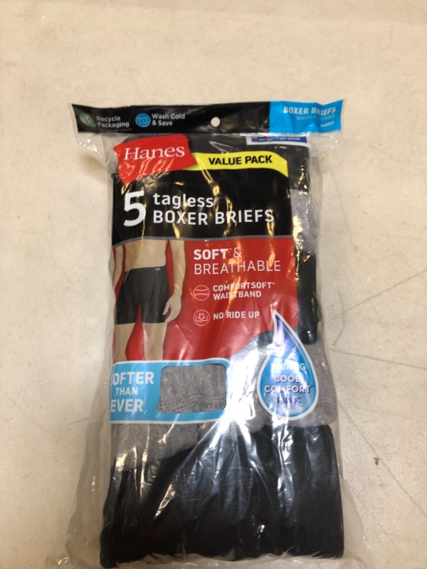 Photo 2 of Hanes Men’s ComfortSoft Extended Sizes Boxer Briefs – Multiple Packs Available