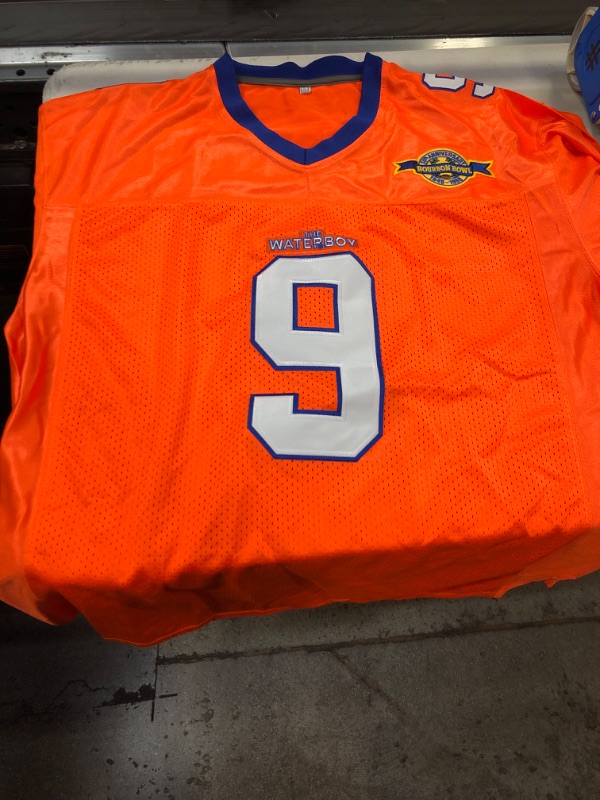 Photo 2 of 90s Football Jersey for Party,Bobby Boucher #9 The Waterboy Sandler 50th Anniversary Movie Football Jersey
SIZE XL 