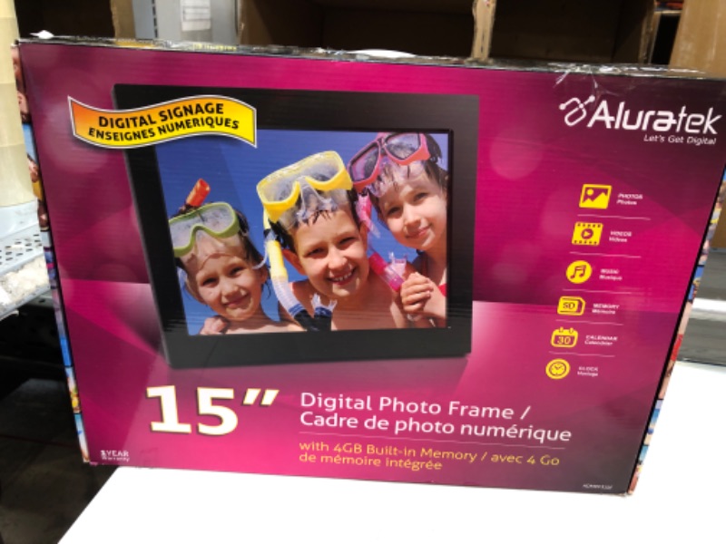 Photo 6 of Aluratek 15-in. Digital Photo Frame