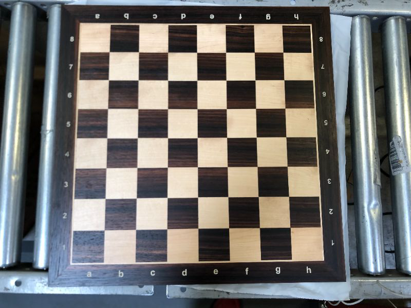 Photo 2 of A&A 21.25" Professional Wooden Tournament Chess Board/African Palisander & Maple Inlay / 2.25" Squares w/Notation 21.25” / 54cm African Palisander & Maple Inlaid - W/ Notation