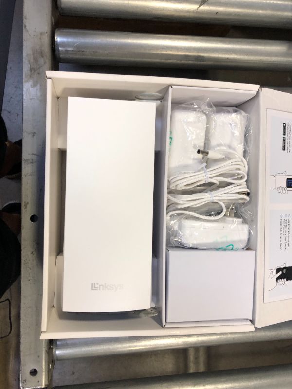 Photo 1 of Linksys MX12600 Velop Intelligent Mesh WiFi 6 System: AX4200, Tri-Band Wireless Network for Full-Speed Home Coverage, 8,100 sq ft (White, 3-Pack) WIFI 6 8100 Sq. ft - 120+ Devices