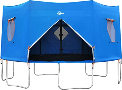 Photo 1 of 14FT Trampoline Tent, Fits for 14FT Straight Pole Round Trampoline, Trampoline Tent Cover (Fit for 6 Straight Pole Trampoline, Tent Only)  *** BOX DAMAGE ***
