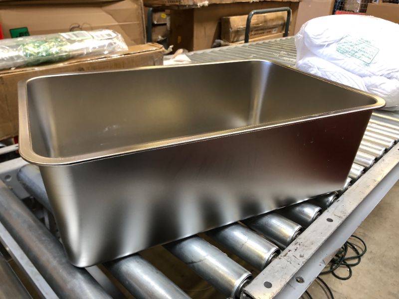 Photo 2 of 6" Deep Full Size Super Pan II® Stainless Steel Steam Table Pans (12-0283) Category: Buffet Food Pans
