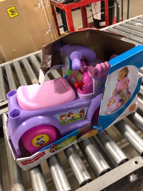 Photo 3 of Fisher Price Music Parade Purple Ride-On with 5 Different Marching Tunes! [Amazon Exclusive]
