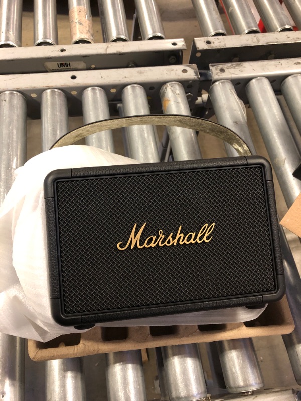 Photo 2 of Marshall Kilburn II Bluetooth Portable Speaker - Black & Brass Black and Brass Speaker