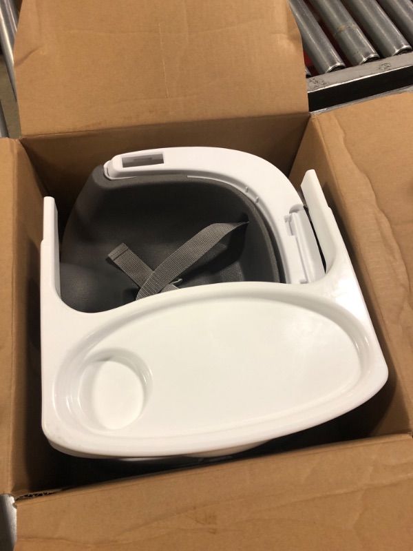 Photo 1 of Ingenuity Baby Base 2-in-1 Booster Feeding & Floor Seat with Self-Storing Tray - Slate