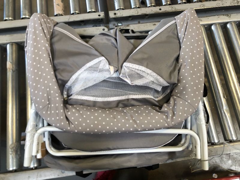 Photo 2 of Dream On Me Traveler Portable Bassinet In Grey, Lightweight And Breathable Mesh Design, Easy To Clean And Fold Baby Bassinet - Carry Bag Included
