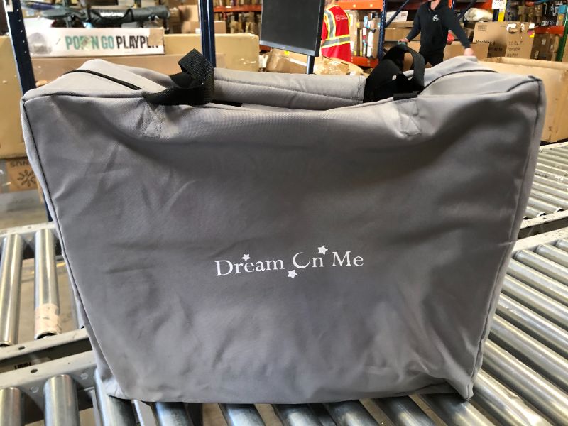 Photo 3 of Dream On Me Traveler Portable Bassinet In Grey, Lightweight And Breathable Mesh Design, Easy To Clean And Fold Baby Bassinet - Carry Bag Included
