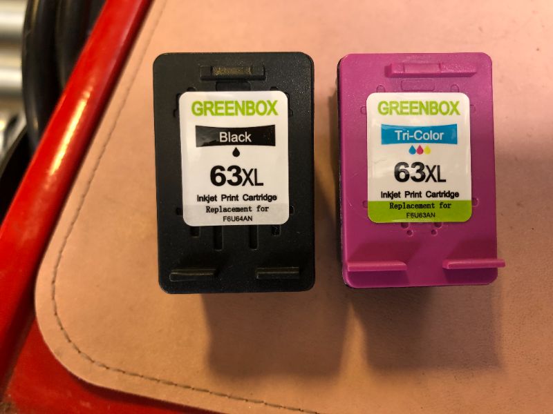Photo 1 of GREENBOX Remanufactured Ink Cartridge 61XL Replacement for HP 61XL 61 XL for HP Envy 4500 5530 5534 5535 Deskjet 1000 1056 1010 1510 1512 2540 3050 Officejet 2620 Printer (1 Black 1 Tri-Color)
