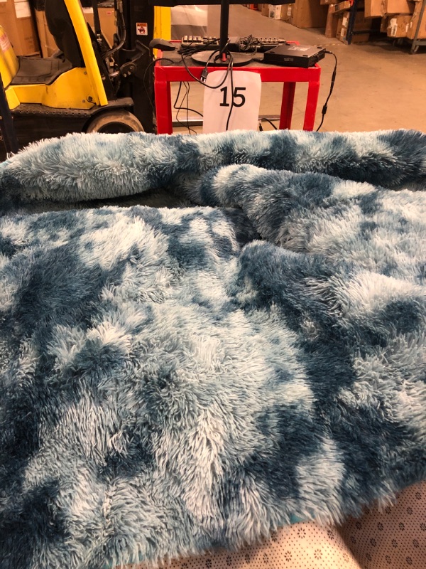 Photo 1 of LIGHT BLUE FUZZY RUG 