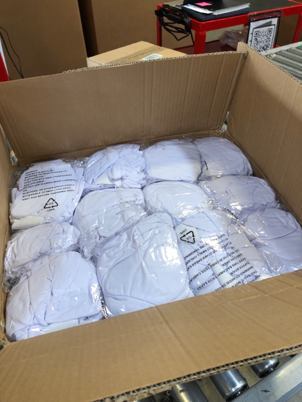 Photo 1 of 50 PC SPANDEX CHAIR COVERS ( WHITE ) ( SIZE: 20 H 35 W D 35 X 36 SH ) 