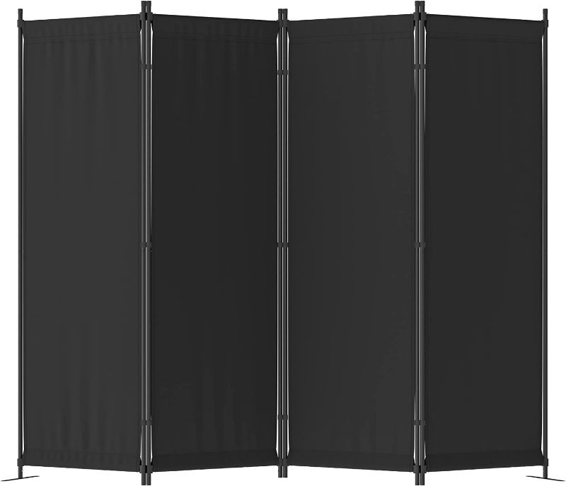 Photo 1 of  Room Divider Folding Privacy Screens 4 Panel Partitions 88" Dividers Portable Separating for Home Office Bedroom Dorm Decor (Black)
Brand: Morngardo