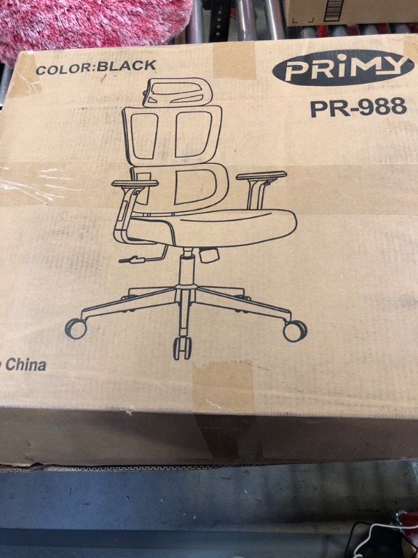 Photo 3 of Primy Ergonomic Office Chair Gaming Chair, High Back Breathable Mesh Desk Chair, Comfortable Ergonomic Computer Chair with Adjustable Lumbar Support, Adjustable Lifting 360 Degree Swivel Task Chair
