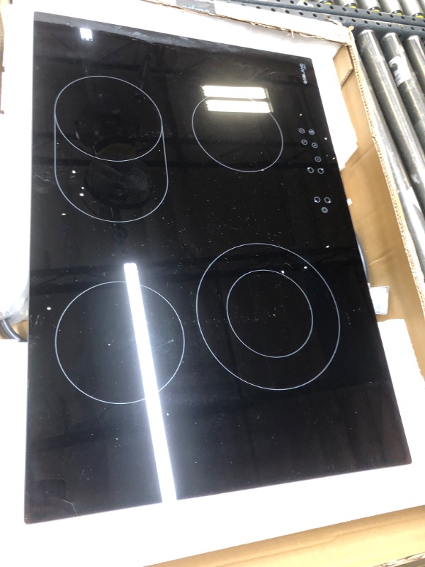 Photo 2 of 30 Inch Electric Cooktop, GASLAND Chef CH77BF Ceramic Cooktop 240V, Drop-in 4 Cooking Zones Electric Radiant Cooktop, 9 Power Levels, Sensor Touch Control, Child Safety Lock, 1-99 Minutes Timer