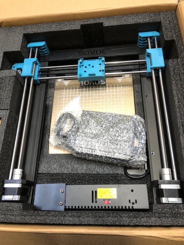 Photo 2 of Sovol SV06 3D Printer with All Metal Hotend Planetary Dual Gear Direct Drive Extruder 25-Point Auto Leveling PEI Build Plate 32 Bit Silent Board Printing Size 8.66x8.66x9.84 inch