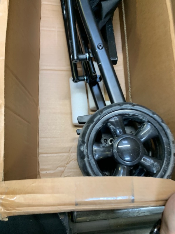 Photo 3 of Black Baby Stroller --- Box Packaging Damaged, Moderate Use, Dirty From Previous Use
