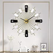 Photo 1 of 21.6 Inch Metal Mid Century Wall Clock for Living Room Decor, Silenced & Minimalism Wall Clocks Battery Operated Quartz, Golden Wall Clock Perfect Wall Art for Living Room, Home, Hotel, Office --- Box Packaging Damaged, Item is New
