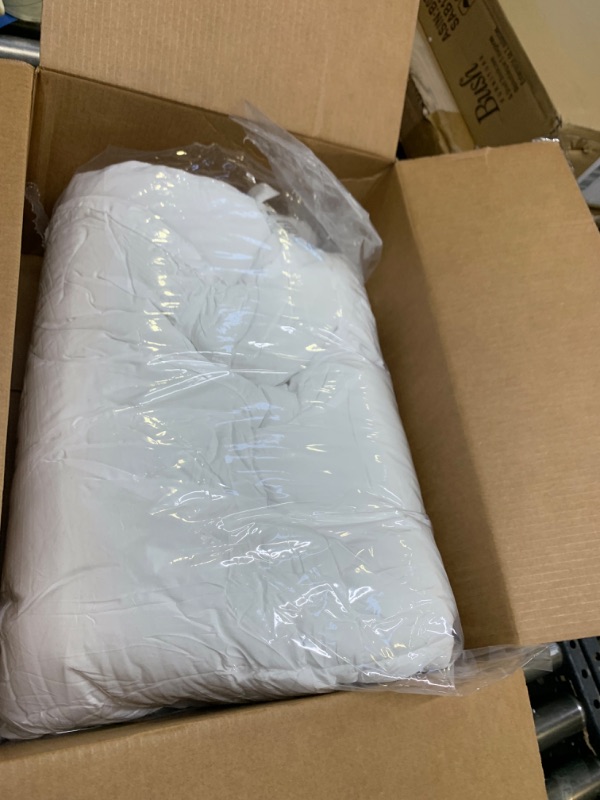 Photo 1 of 88" x 88" White Comforter --- Box Packaging Damaged, Minor Use, Dirty From Previous Use

