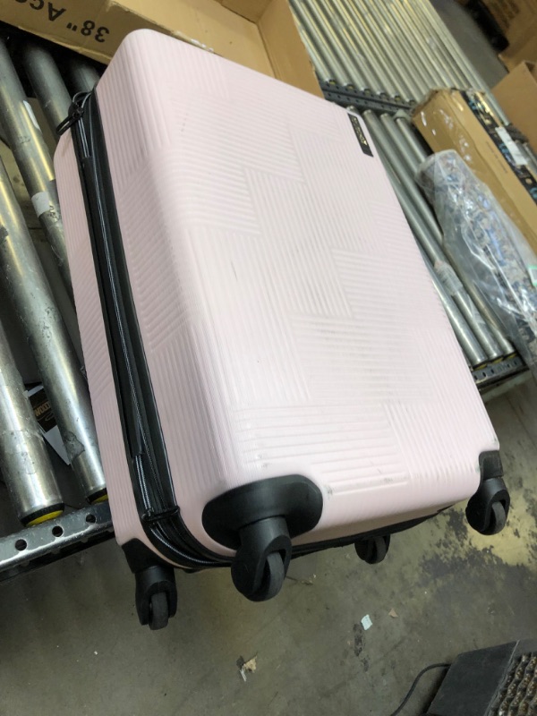 Photo 3 of American Tourister Stratum XLT Expandable Hardside Luggage with Spinner Wheels, Pink Blush, Carry-On 21-Inch
