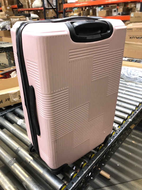 Photo 2 of American Tourister Stratum XLT Expandable Hardside Luggage with Spinner Wheels, Pink Blush, Carry-On 21-Inch
