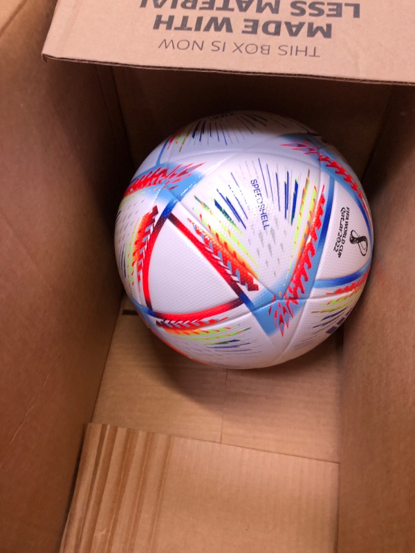 Photo 2 of adidas unisex-adult FIFA World Cup Qatar 2022 Al Rihla League Soccer Ball White/Pantone 5