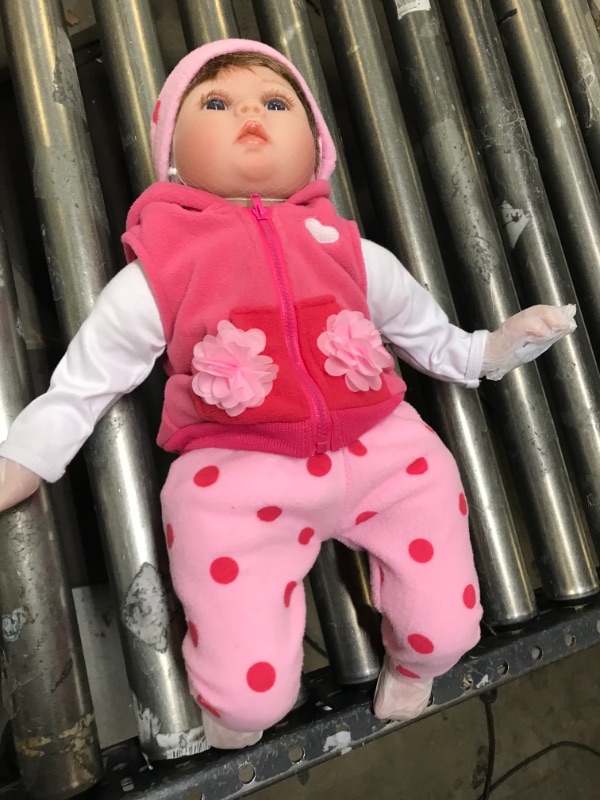 Photo 2 of CHAREX Reborn Baby Dolls - 22 inches Realistic Newborn Soft Vinyl Baby Dolls Toy for Kids Age 3+