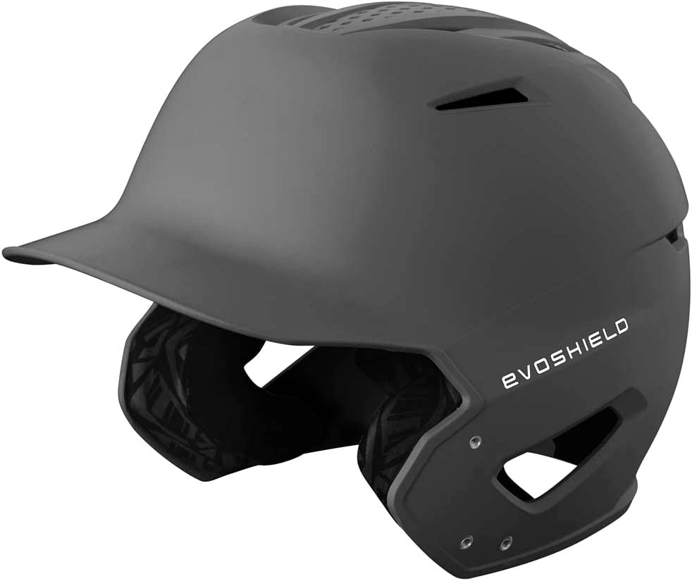 Photo 1 of EvoShield XVT 2.0 Matte Batting Helmet - Charcoal GREY , Small/Medium
