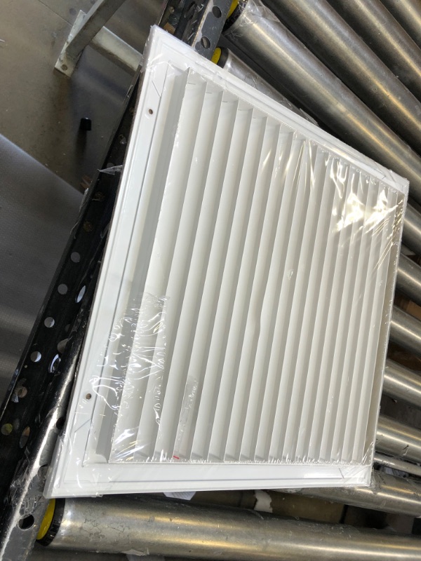 Photo 3 of 14" X 14" Aluminum Return Grille - Easy Air Flow - Linear Bar Grilles [Outer Dimensions: 15.5w X 15.5"h] 14 x 14