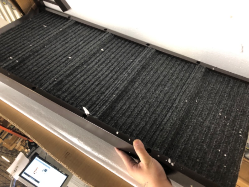 Photo 1 of Adjustable Dog Ramp with Rails Wooden Pet Ramp for Small Animals Pet Gear with Paw Traction Mat Non-Slip Pet Stair for Couch Sofa Car Folding Safety Ramp Cat Step 8.5” to 24” Up to 110lb 3XL