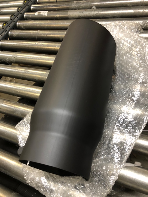 Photo 1 of LCGP 5" Inlet Exhaust Tip, 6" Outlet 15" Long Bolt On Stainless Steel Diesel Exhaust Tailpipe Black Painted black 5“x6"x15"