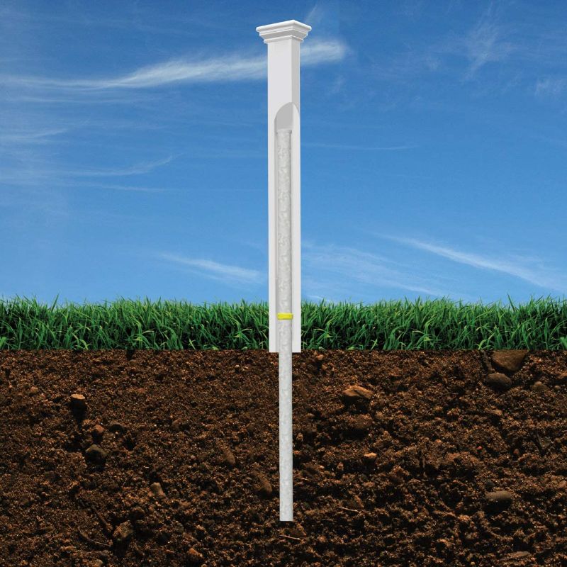 Photo 1 of All American No-Dig Post, White
