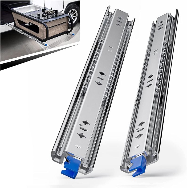 Photo 1 of 1 Pair Locking Heavy Duty Drawer Slide