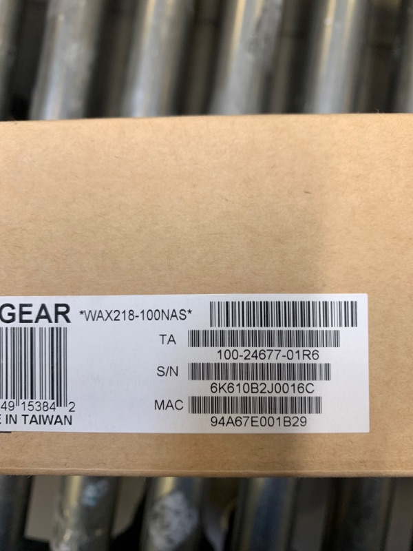 Photo 6 of NETGEAR Wireless Access Point (WAX218) - WiFi 6 Dual-Band | AX3600 PoE Only Speed | 1 x 2.5G Ethernet PoE+ Port | Up to 256 Devices | 802.11ax | WPA3 Security | 2000 sq. ft. --- Box Packaging Damaged, Item is New
