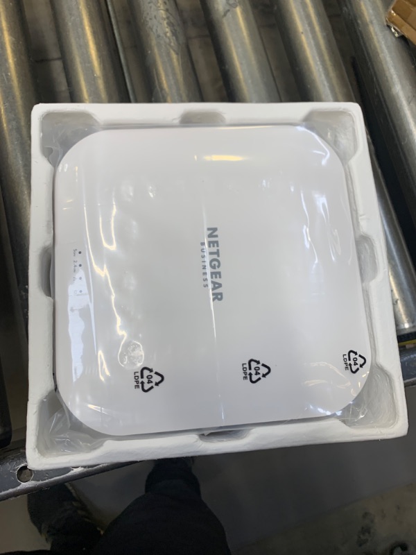 Photo 3 of NETGEAR Wireless Access Point (WAX218) - WiFi 6 Dual-Band | AX3600 PoE Only Speed | 1 x 2.5G Ethernet PoE+ Port | Up to 256 Devices | 802.11ax | WPA3 Security | 2000 sq. ft. --- Box Packaging Damaged, Item is New
