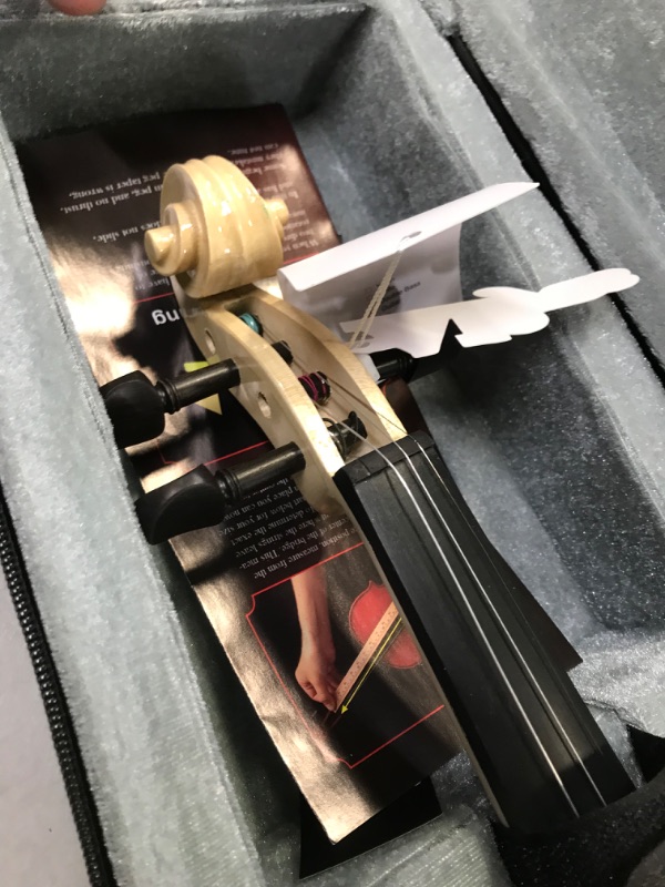 Photo 4 of Aliyes Distinctive Artistic Violin Set Designed for Beginners/Students/Kids/adults with Hard Case,Bow,Extra Strings (4/4/Full-size)
