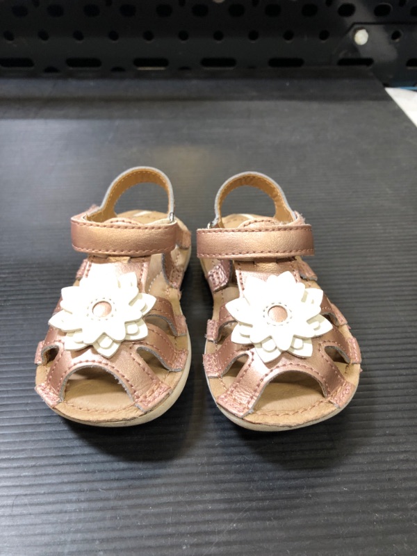 Photo 1 of Baby Girl Boy Sandals Comfort Premium Summer Outdoor Casual Beach Shoes with Flower Bowknot Anti Slip Rubber Sole Newborn Toddler Prewalker First Walking Shoes