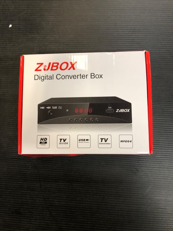 Photo 4 of Digital TV Converter Box, ATSC Cabal Box - ZJBOX for Analog HDTV Live1080P with TV Recording&Playback,HDMI Output,Timer Setting TV Tuner Function Set Top Box Digital Channel Free