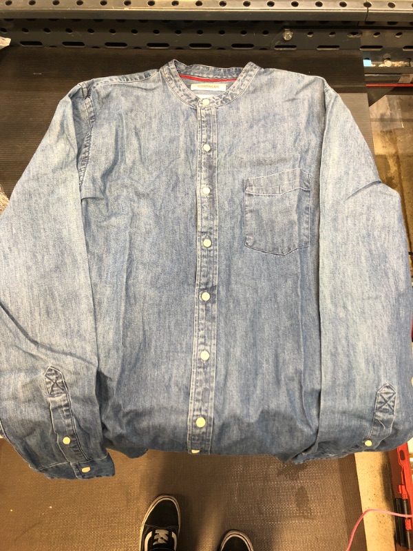 Photo 1 of Denim Button Down Long Sleeve Shirt M