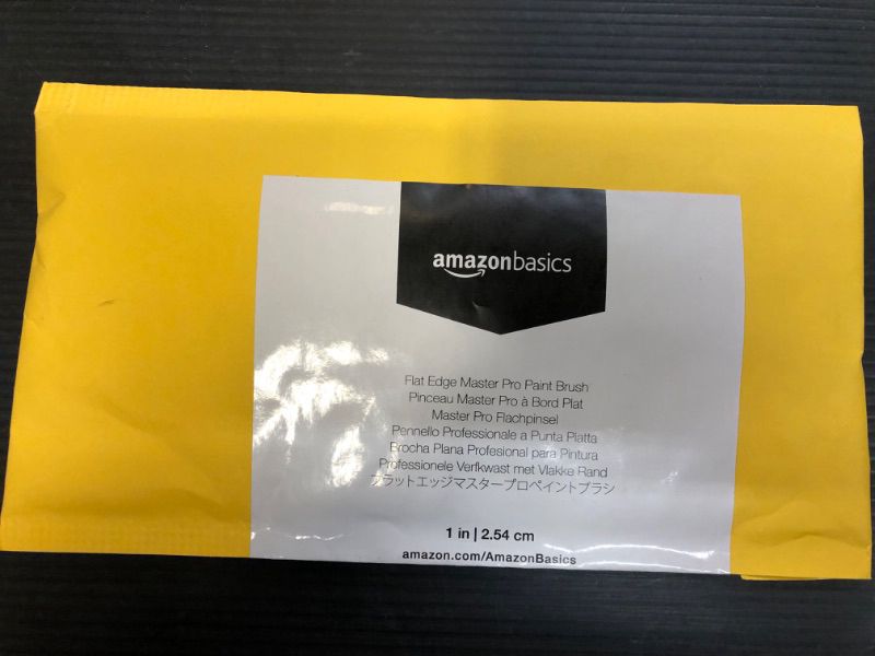 Photo 1 of Amazon Basics 1" Flat Edge Master Pro Paint Brush- Factory Seal
