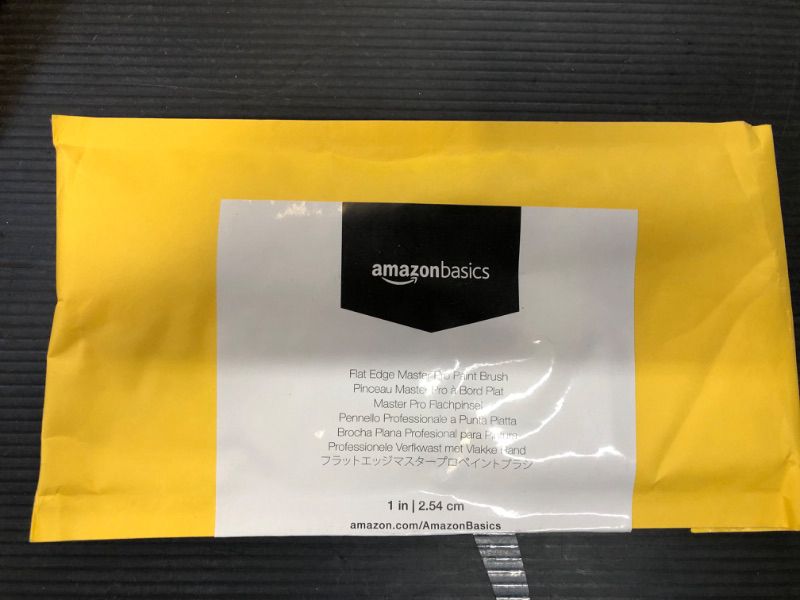 Photo 1 of Amazon Basics 1" Flat Edge Master Pro Paint Brush- Factory Seal
