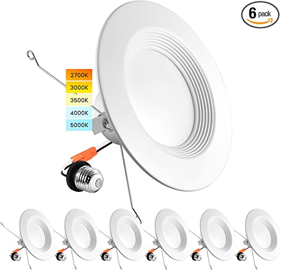 Photo 1 of (6 Pack) 5/6 Inch LED Recessed Retrofit Downlight