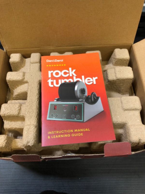 Photo 3 of Advanced Professional Rock Tumbler Kit - with Digital 9-Day Polishing Timer & 3 Speed Settings - Turn Rough Rocks into Beautiful Gems : Great Science & STEM Gift for Kids All Ages : Geology Toy