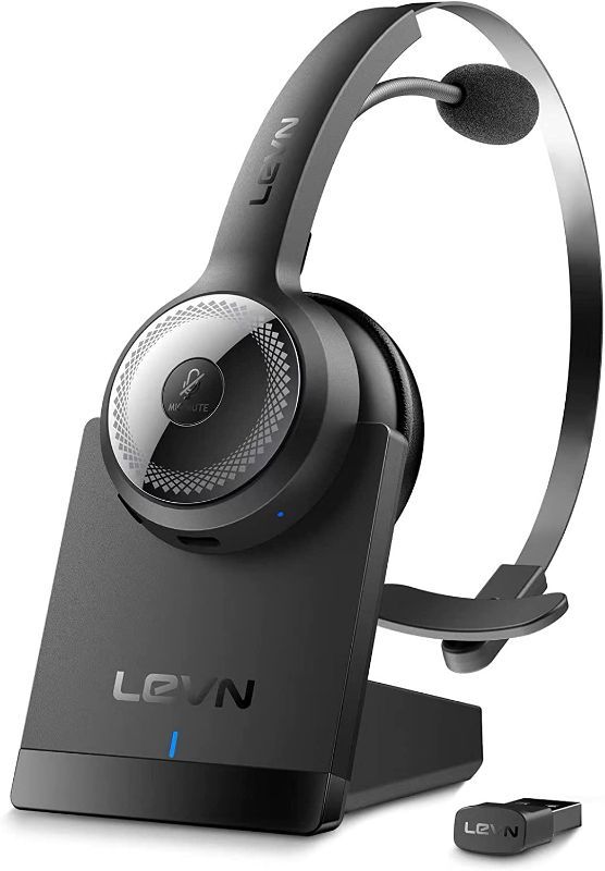 Photo 1 of LEVN LE-HS010 Superior Bluetooth 5.0 Headset, Wireless Headset with Microphone