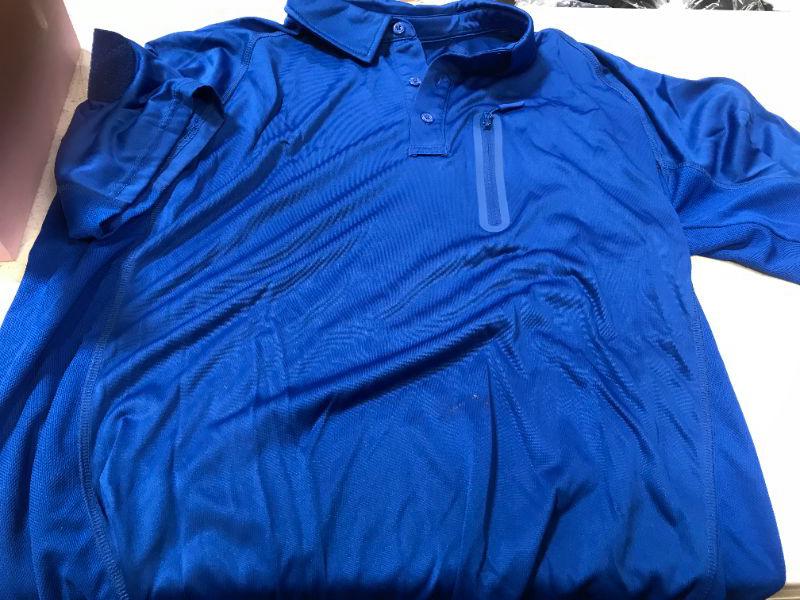 Photo 1 of Blue Golf Shirt with chest pocket size XL