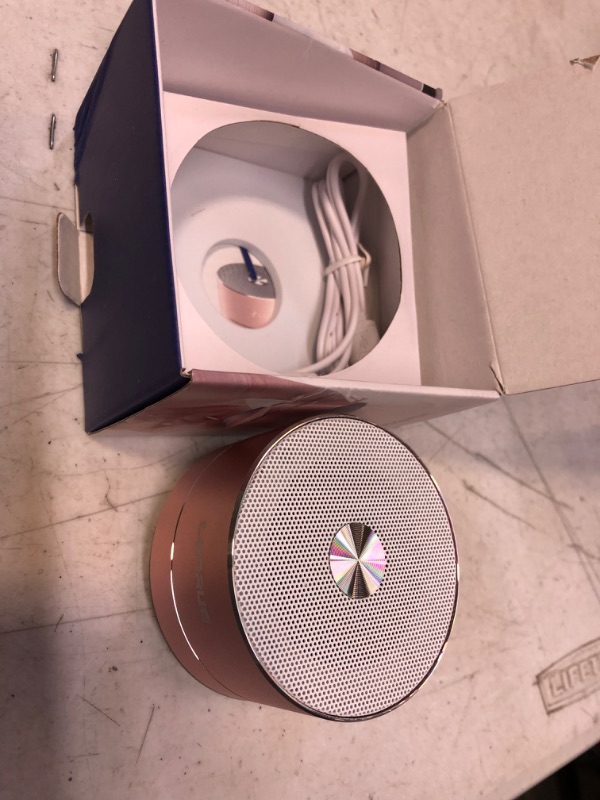 Photo 1 of A2 LENRUE Portable Wireless Bluetooth Speaker with Built-in-Mic,Handsfree Call,AUX Line,TF Card,HD Sound and Bass for iPhone Ipad Android Smartphone and More(Rose Gold)