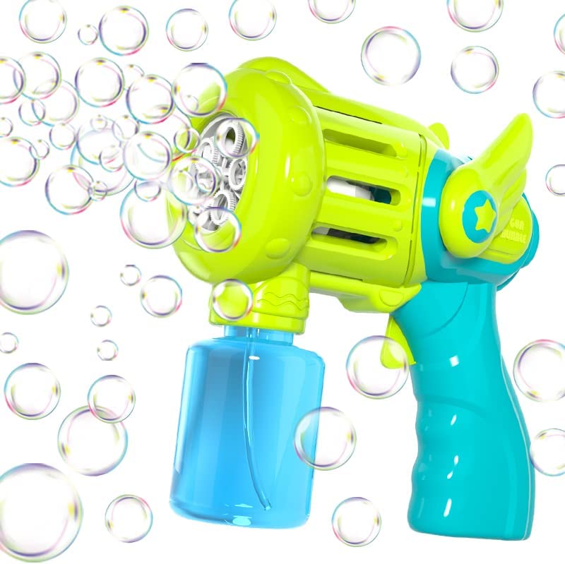 Photo 1 of Bubble Machine Gun for Kids, Bubble Blower for 3 4 5 6 7 8 Years Old Toddlers Boys Girls, Automatic Bubble Maker, Handheld Fan Bubble Summer Toy for Wedding Birthday Party Camping Outdoor Pool Bath
